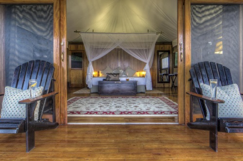 Kanana Camp kamer vanaf buiten